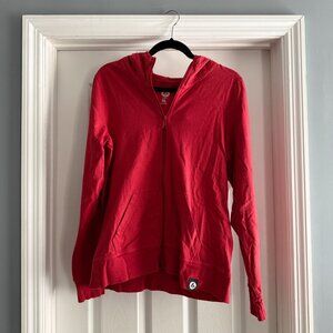 American Giant Women's Classic Full Zip Hoodie in Red